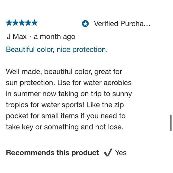 HANG TEN Ladies Long Sleeve Rash Guard Swim Shirt Zip Side Pocket and UPF 50+ - Picture 14 of 16